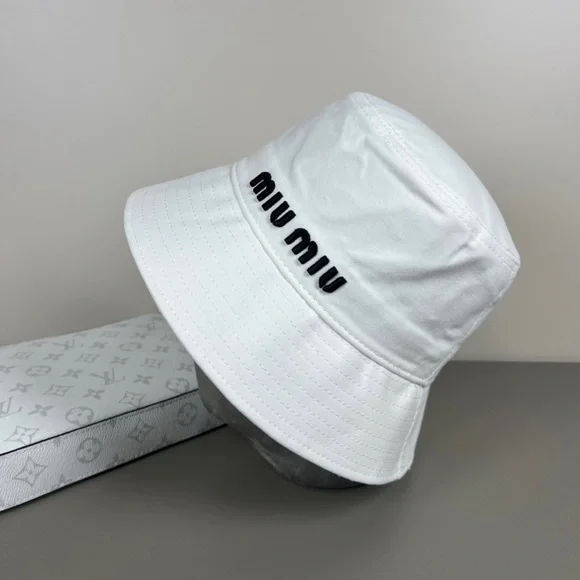 Miu Miu | Accessories | Miu Miu White Bucket Hat | Poshmark display picture 1